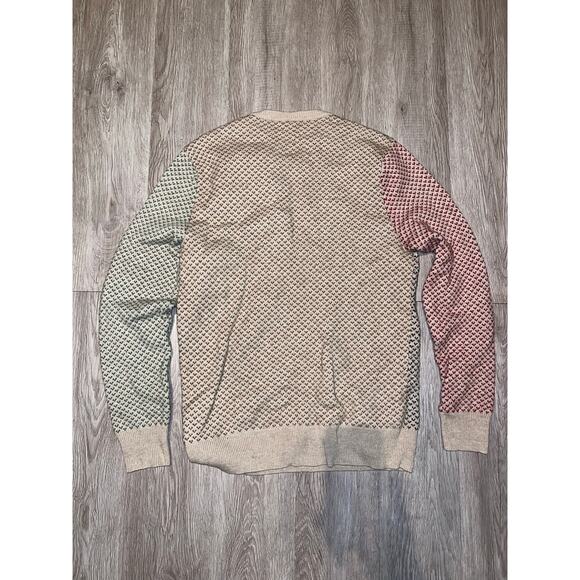 J Crew- Rugged merino wool-blend bird's-eye sweater/ L - Picture 3 of 8